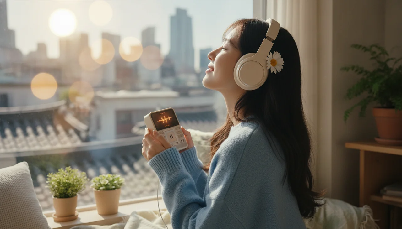 headphones music listening