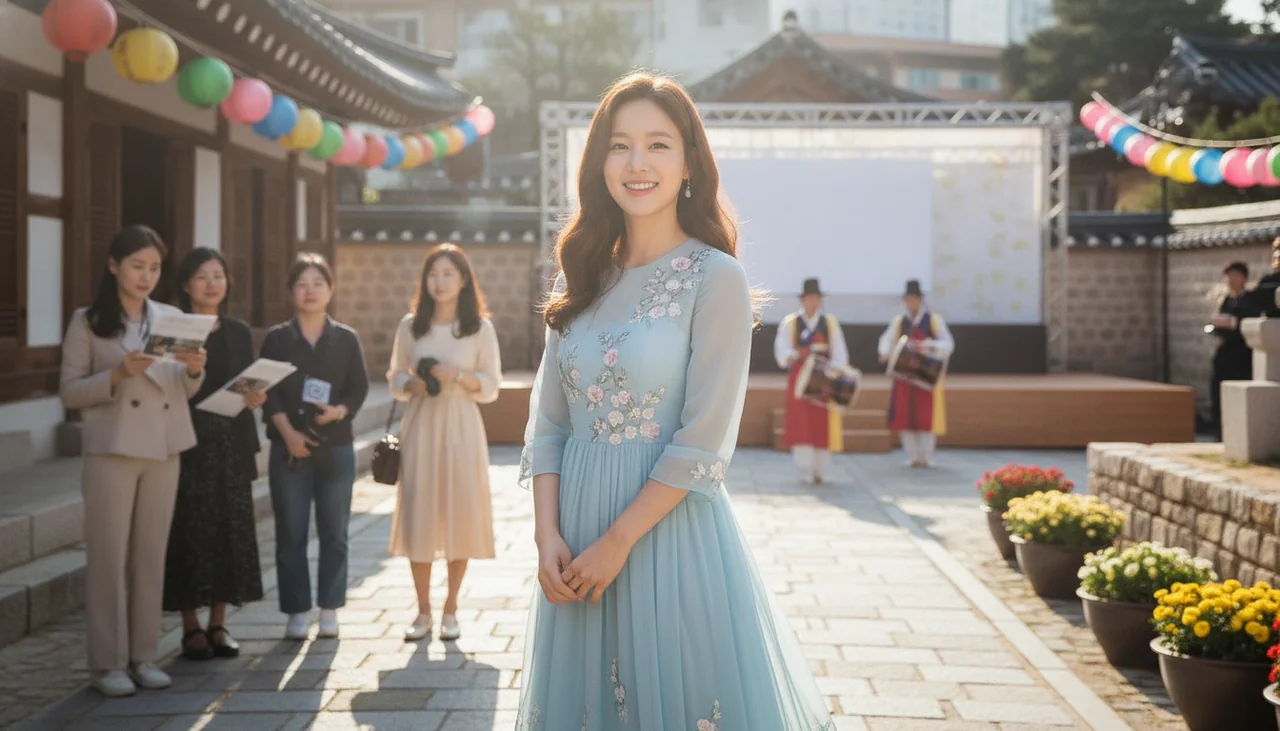 Park Min-young smiling at an event