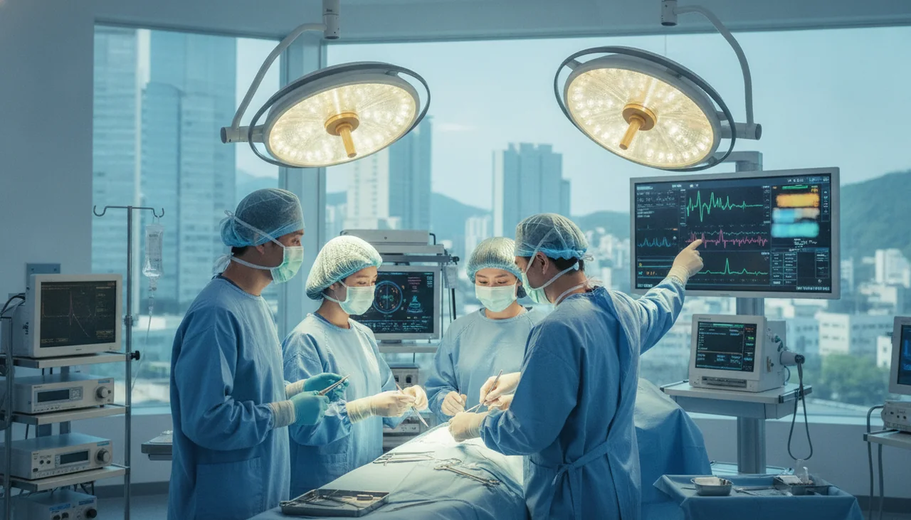 Doctors in operating room