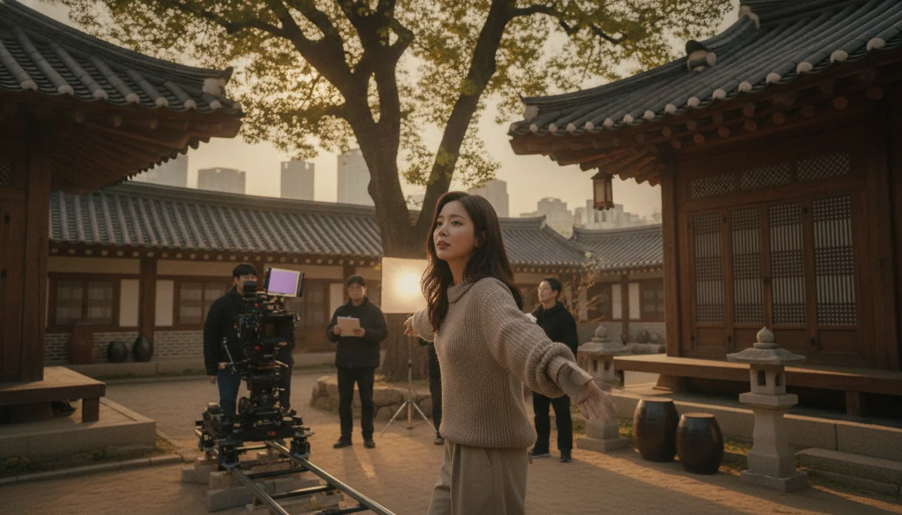 Im Yoon-a acting in a drama