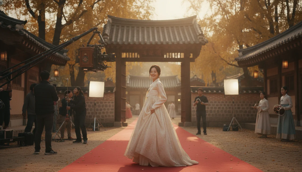 Jung Ho-yeon posing on a red carpet