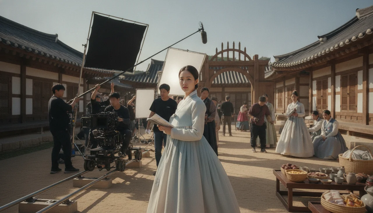 Kim Hye-yoon on film set
