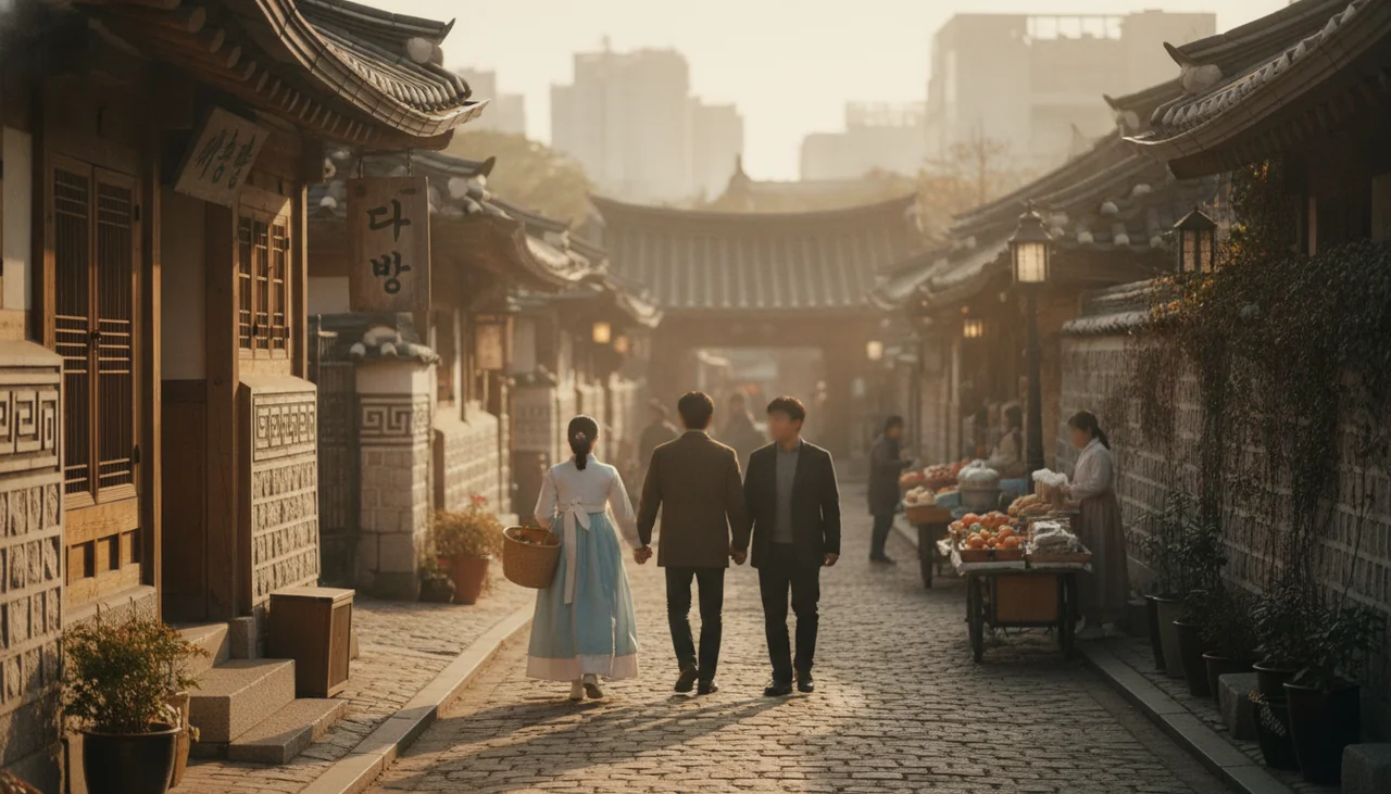 Old Seoul street scene s