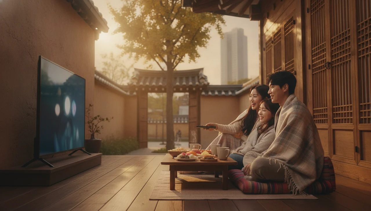 People watching Netflix on TV