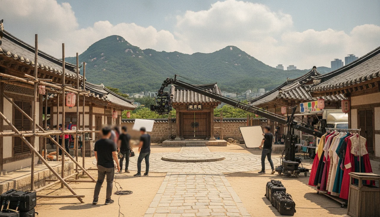 K-drama production set